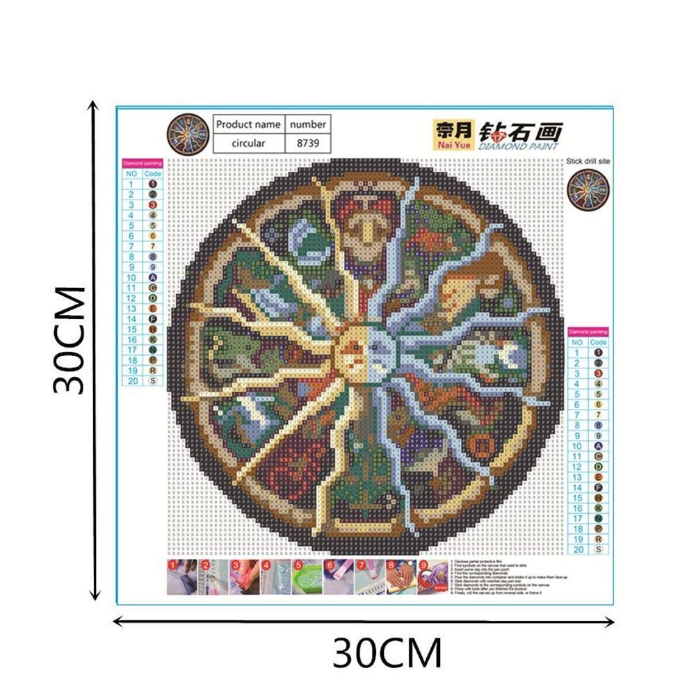 Diamond Painting - Full Round - Round Jigsaw Puzzle