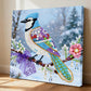 DIY Pearl Painting With Frame - Handmade Self-Adhesive Pearls - Bird (25*25cm)