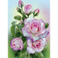 5D Diy Diamond Painting Kit Full Round Beads Flower