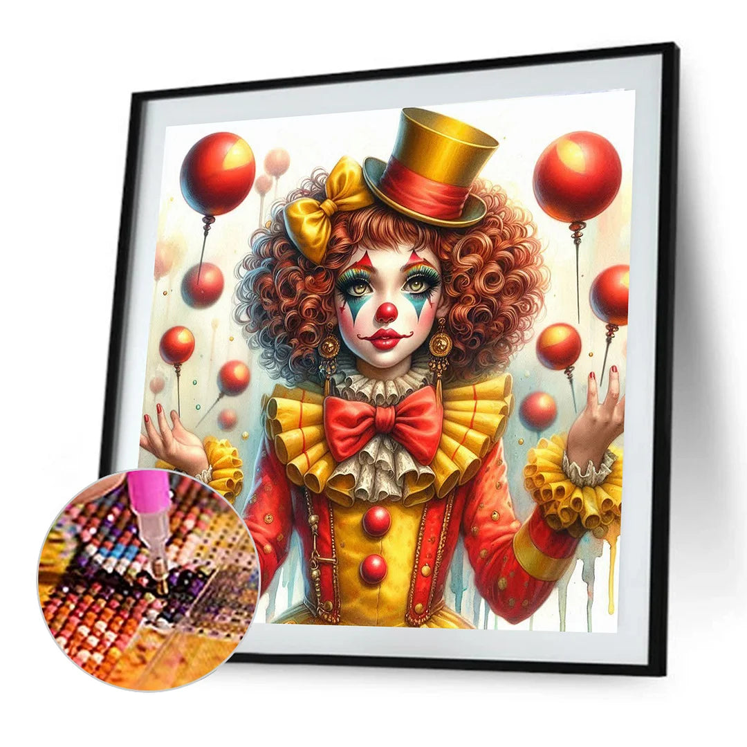 Diamond Painting - Full Round / Square - Clown Circus 2