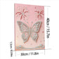 DIY Pearl Painting With Frame - Handmade Self-Adhesive Pearls - Butterfly (30*40cm) E