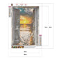 Diamond Painting - Full Round - Window Sunset