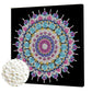DIY Pearl Painting With Frame - Handmade Self-Adhesive Pearls - Pastel Lace Mandala(25*25cm)