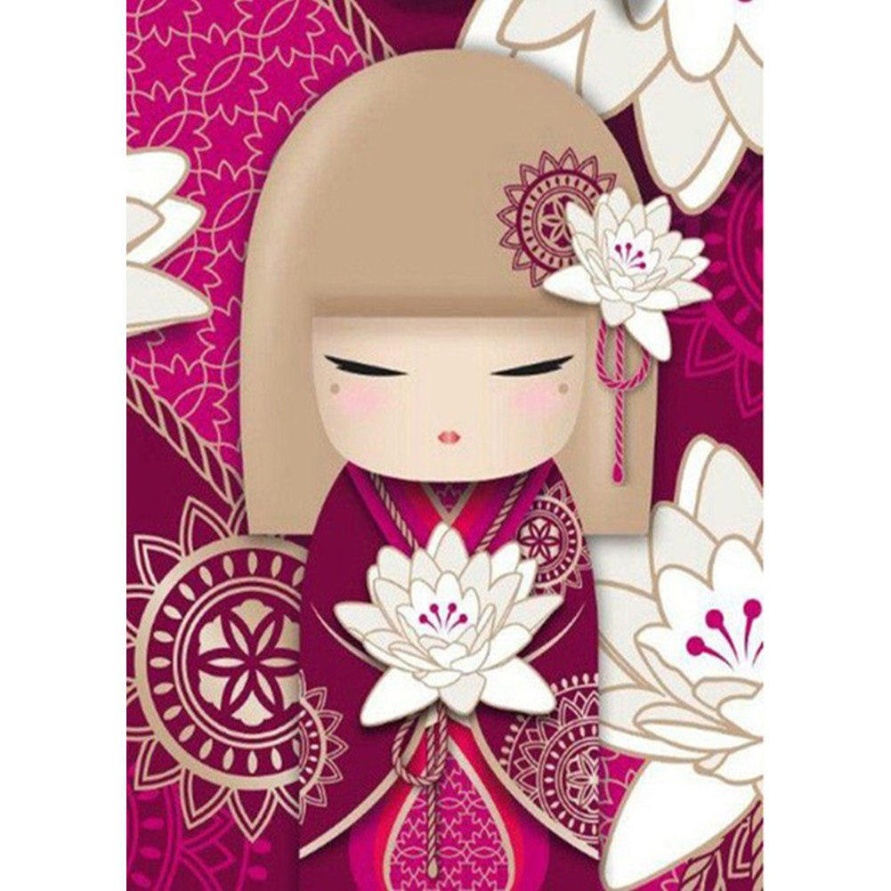 Kokeshi Doll Diamond Painting Art