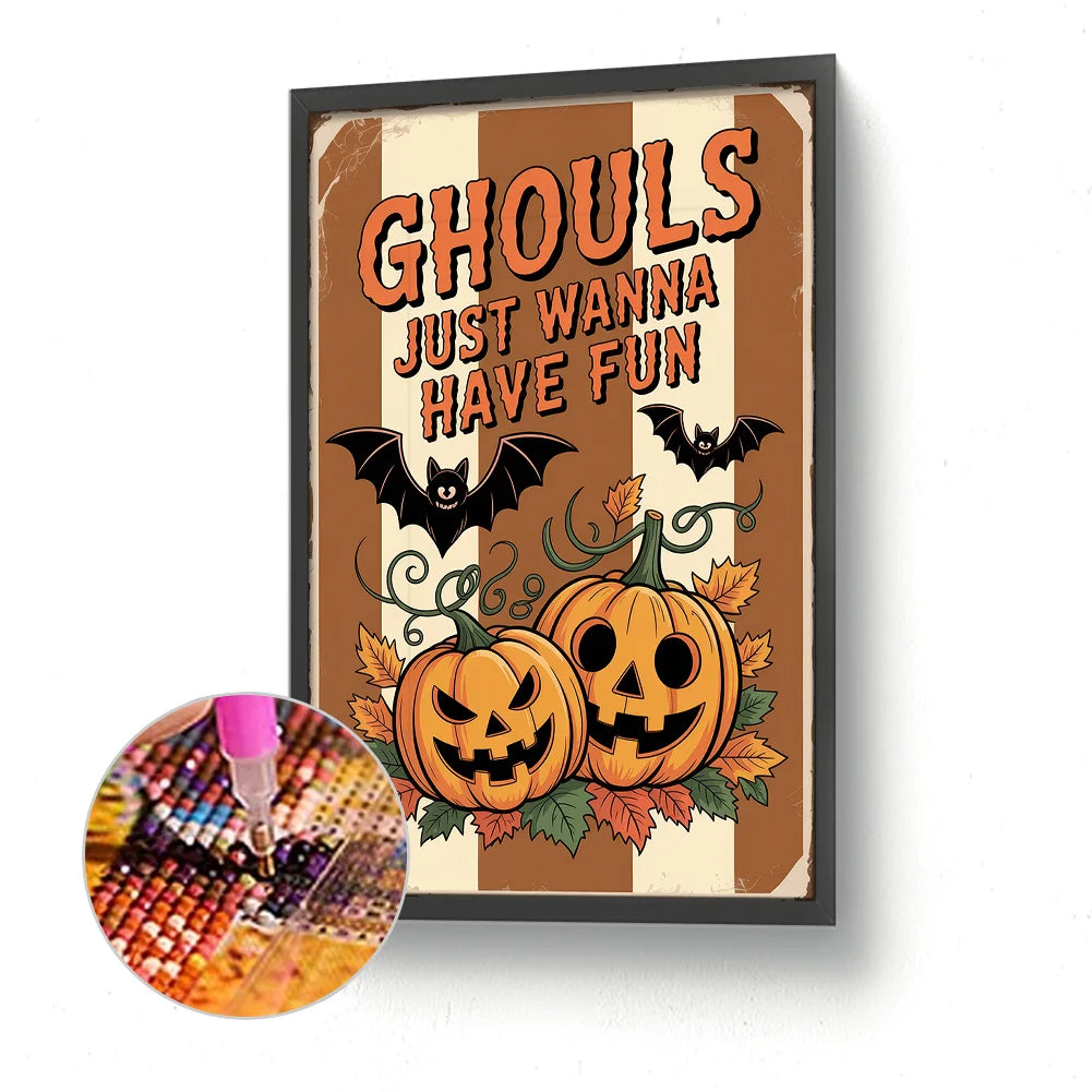 Diamond Painting - Full Round / Square - Halloween Pumpkin (30*45cm)