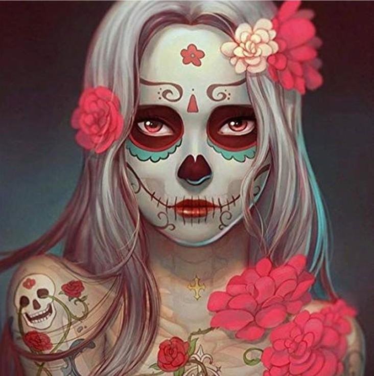 Diamond Painting - Full Round - Gothic Girl A