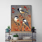 Paint By Number Oil Painting chickadees on Branch (40*50cm)