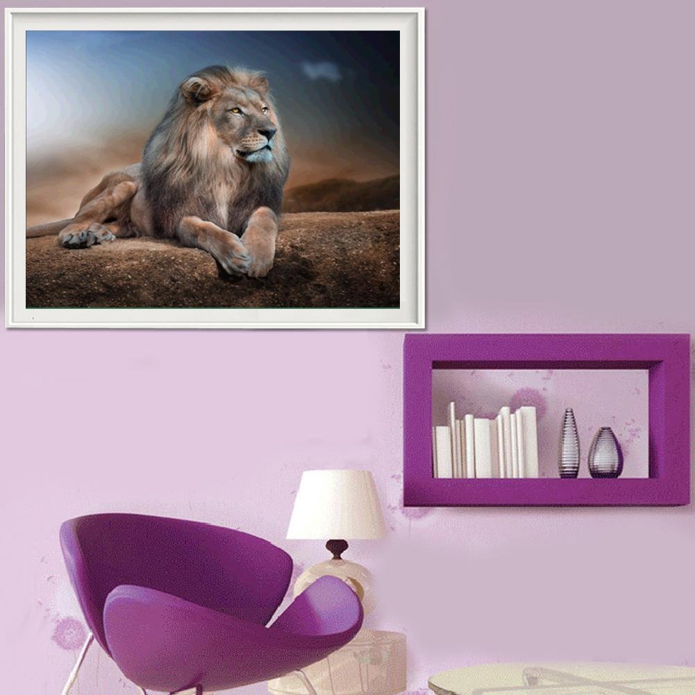 Diamond Painting - Partial Round - Lion