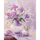 Paint By Number Oil Painting Purple White Flower (40*50cm)