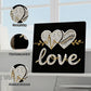 DIY Pearl Painting With Frame - Handmade Self-Adhesive Pearls - Love (25*25cm)
