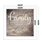 11ct Stamped Cross Stitch - Happy Family Letters (46*46cm)