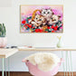 Painting By Numbers Kit DIY Strawberry Cats Oil Art Picture Craft Home Wall Decor