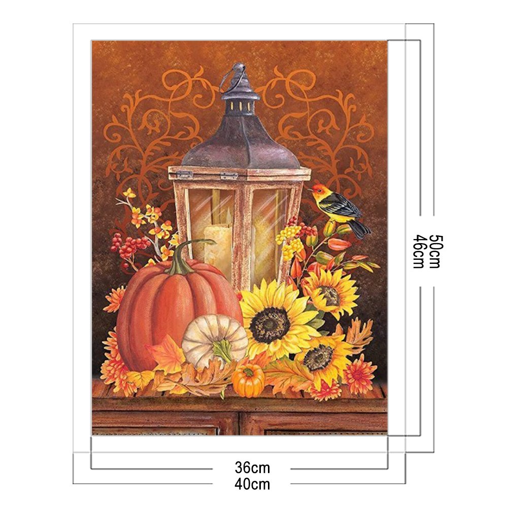 11ct Stamped Cross Stitch Pumpkin Light ( 40*50cm)