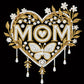 DIY Pearl Painting With Frame - Handmade Self-Adhesive Pearls - MOM (25*25cm)