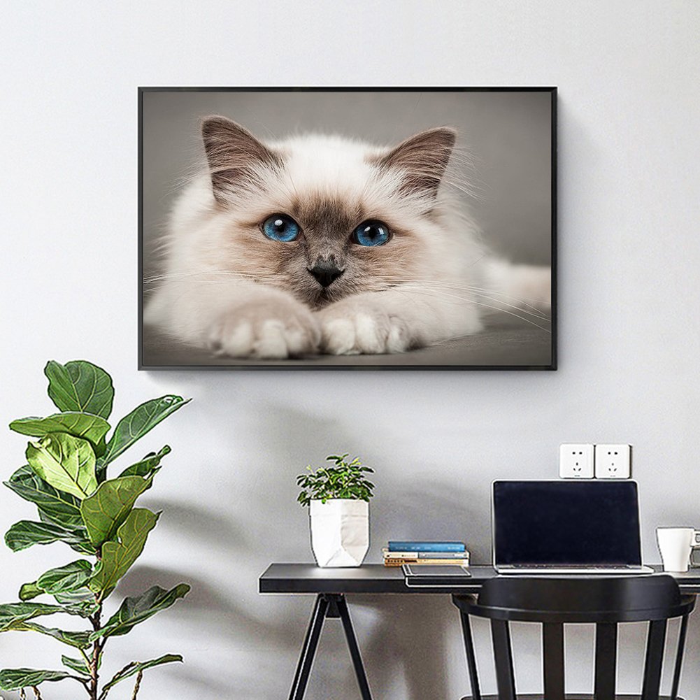 5D DIY Diamond Painting Kit - Full Round - Birman Cat