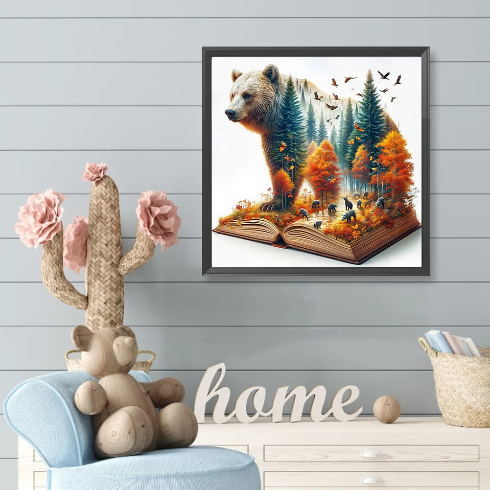 Diamond Painting - Full Round / Square - Autumn Bear View