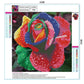 Diamond Painting - Partial Round - Colorful Rose