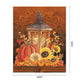 Oil Paint By Numbers Pumpkin Lamp Hand Painted Canvas Picture