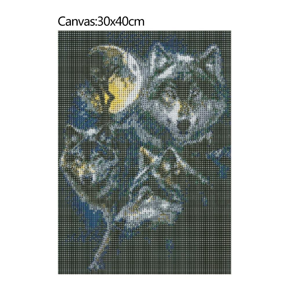 Diamond Painting - Full Round - Wolfs