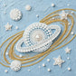 DIY Pearl Painting With Frame - Handmade Self-Adhesive Pearls - Starry Sky (25*25cm)
