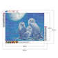 5D DIY Diamond Painting Kit - Full Round - Snow Owls