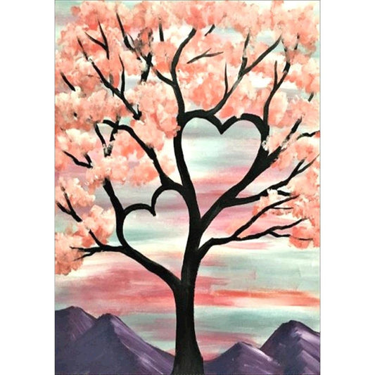 5D DIY Diamond Painting Kit Full Round Drill Love Tree