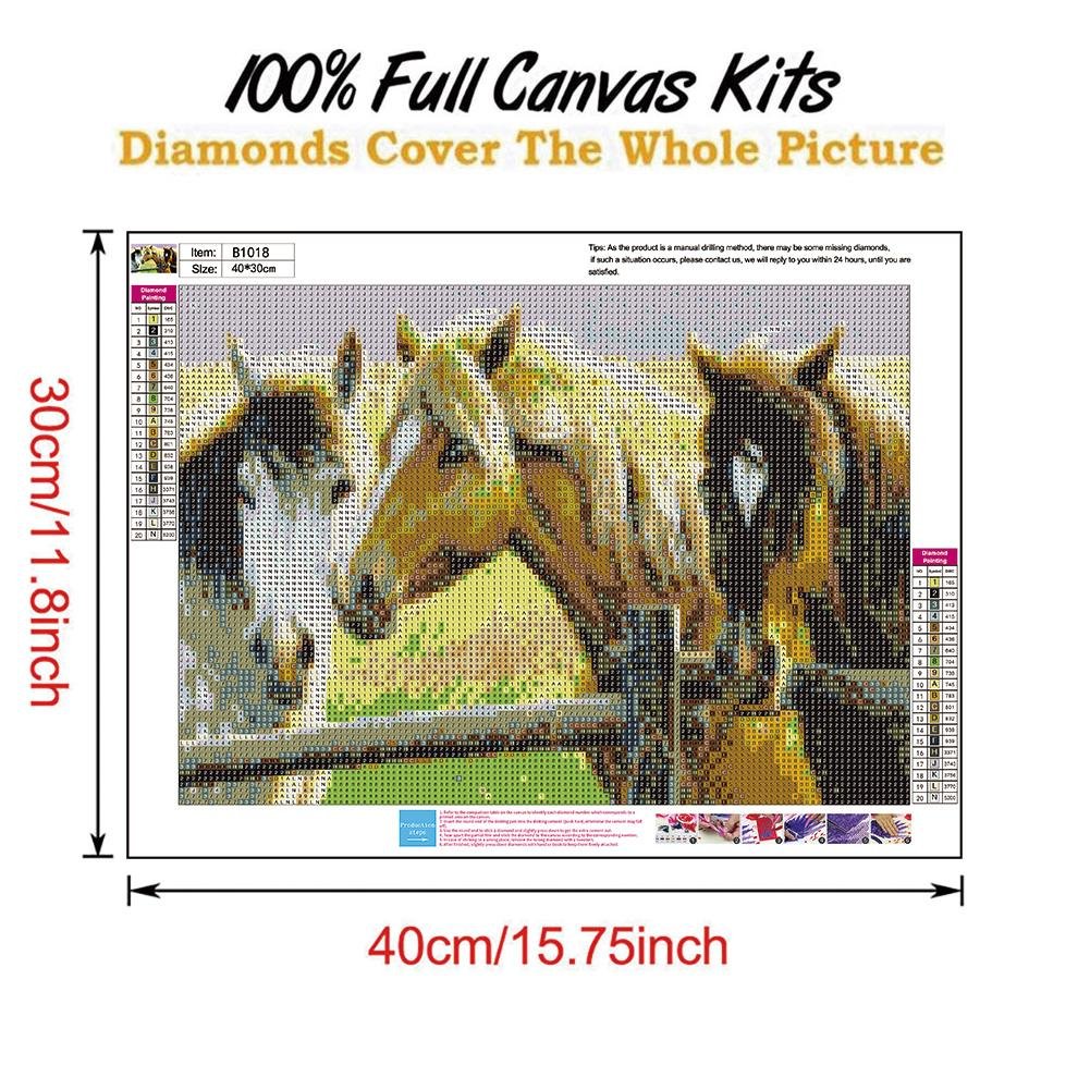 Diamond Painting - Full Round - Horse F