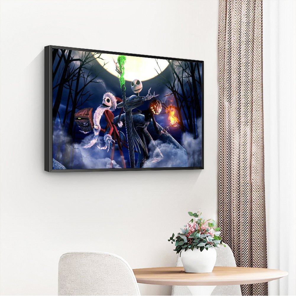 5D DIY Diamond Painting Kit - Full Round - The Nightmare Before Christmas