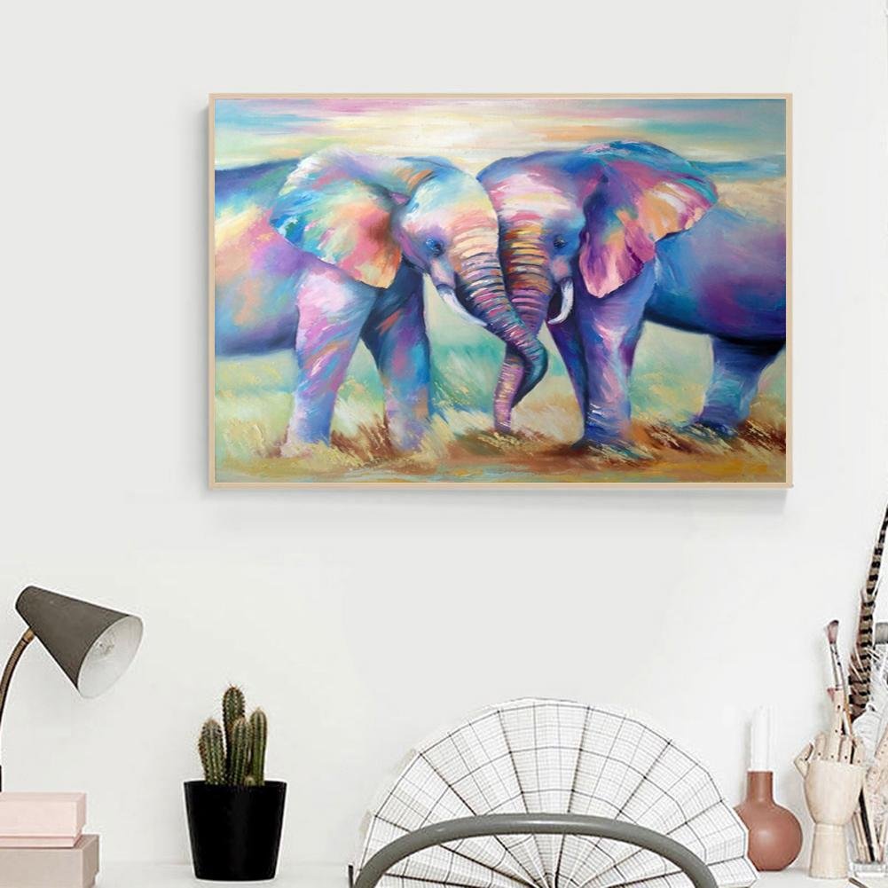 Diamond Painting - Full Round - Elephant D