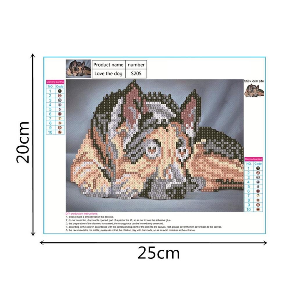 Diamond Painting - Partial Round - Dog G