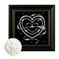 DIY Pearl Painting With Frame - Handmade Self-Adhesive Pearls - Love (27*27cm)