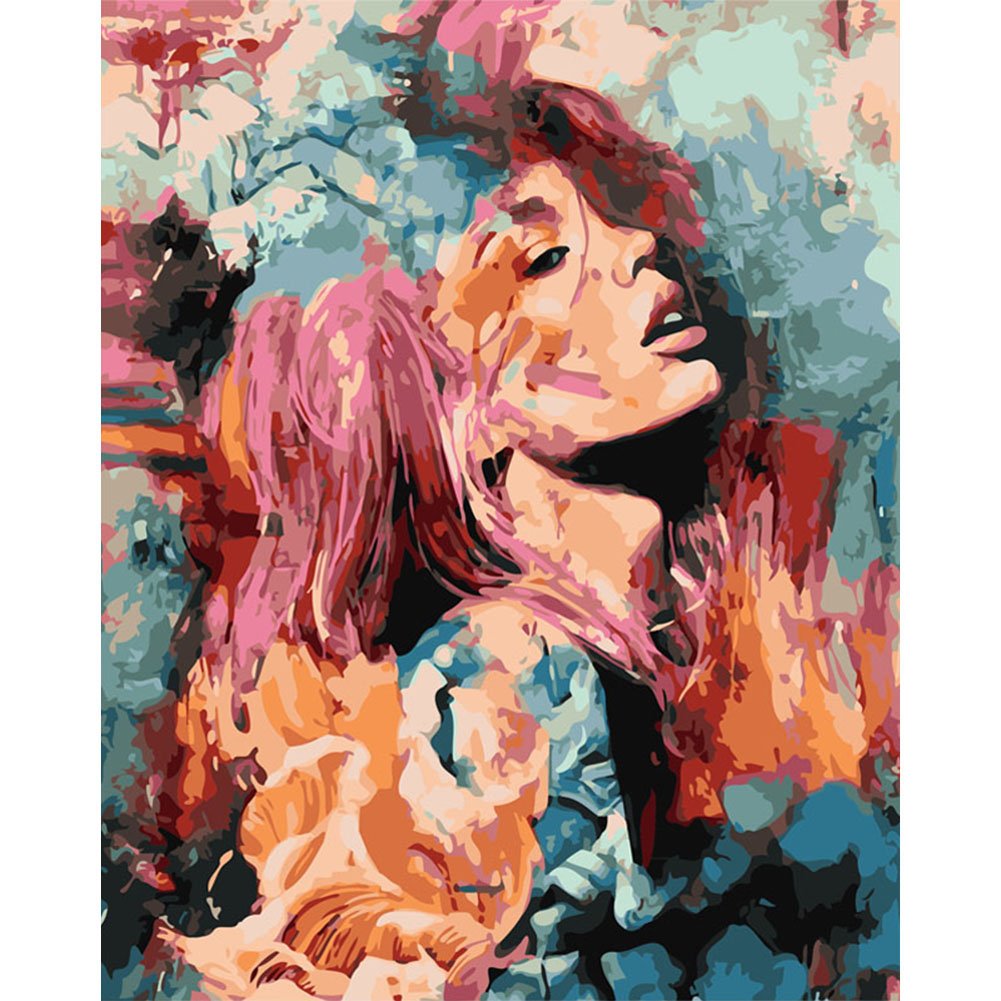 Paint By Number Oil Painting Side Face Woman (40*30cm)