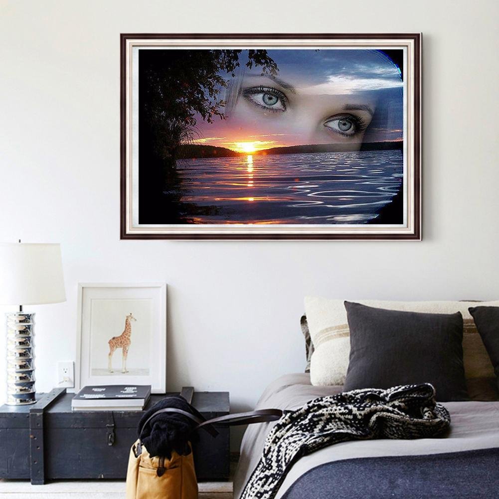 Diamond Painting - Full Round - Beauty Eye Sea