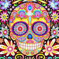 Diamond Painting - Full Round - Colorful Skull
