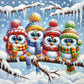 Diamond Painting - Full Round / Square - Birds On Branches