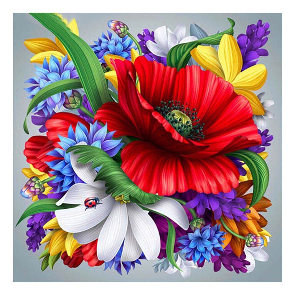 11ct Stamped Cross Stitch Birds Flower (30*30cm)