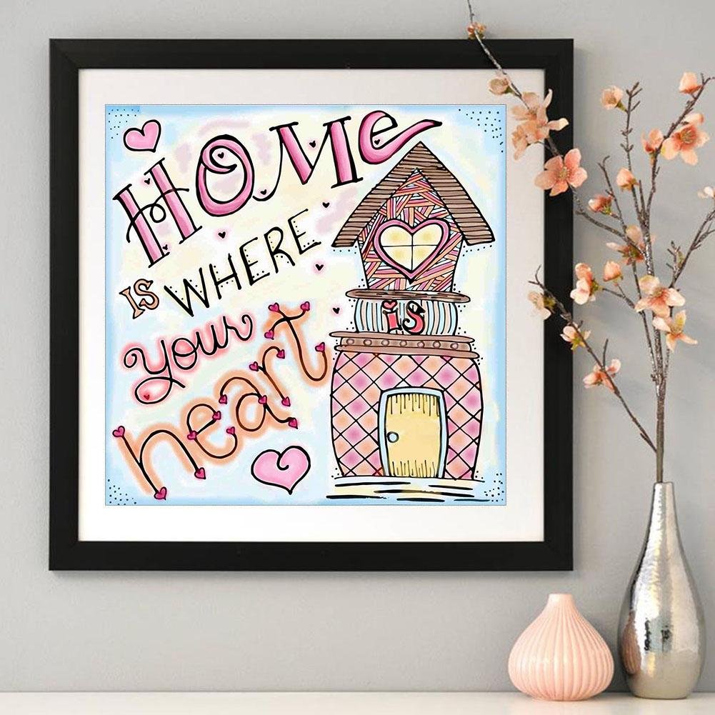 Diamond Painting - Full Round - Cartoon Home