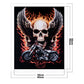 11ct Stamped Cross Stitch - Motorcycle Skull(40*50cm)
