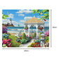 Digital Painting By Numbers Kit DIY Pavilion Hand Painted Canvas Oil Art Picture