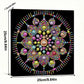 DIY Pearl Painting With Frame - Handmade Self-Adhesive Pearls - Color Bloom Mandala (25*25cm)