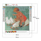 Diamond Painting - Full Round - Feeding Goose Girl