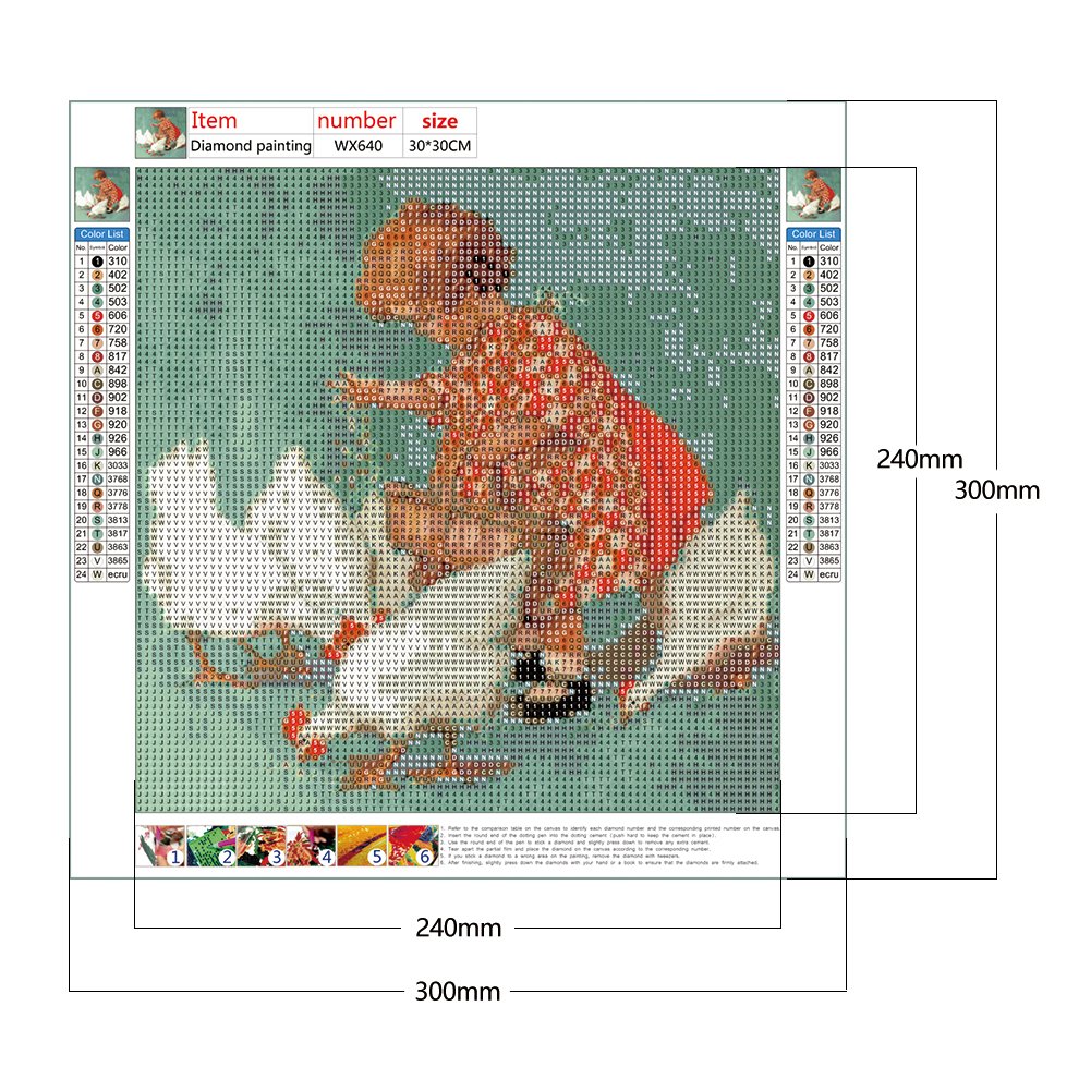Diamond Painting - Full Round - Feeding Goose Girl