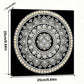 DIY Pearl Painting With Frame - Handmade Self-Adhesive Pearls - Classic Silver Mandala (25*25cm)