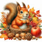 Diamond Painting - Full Round / Square - Autumn Squirrel