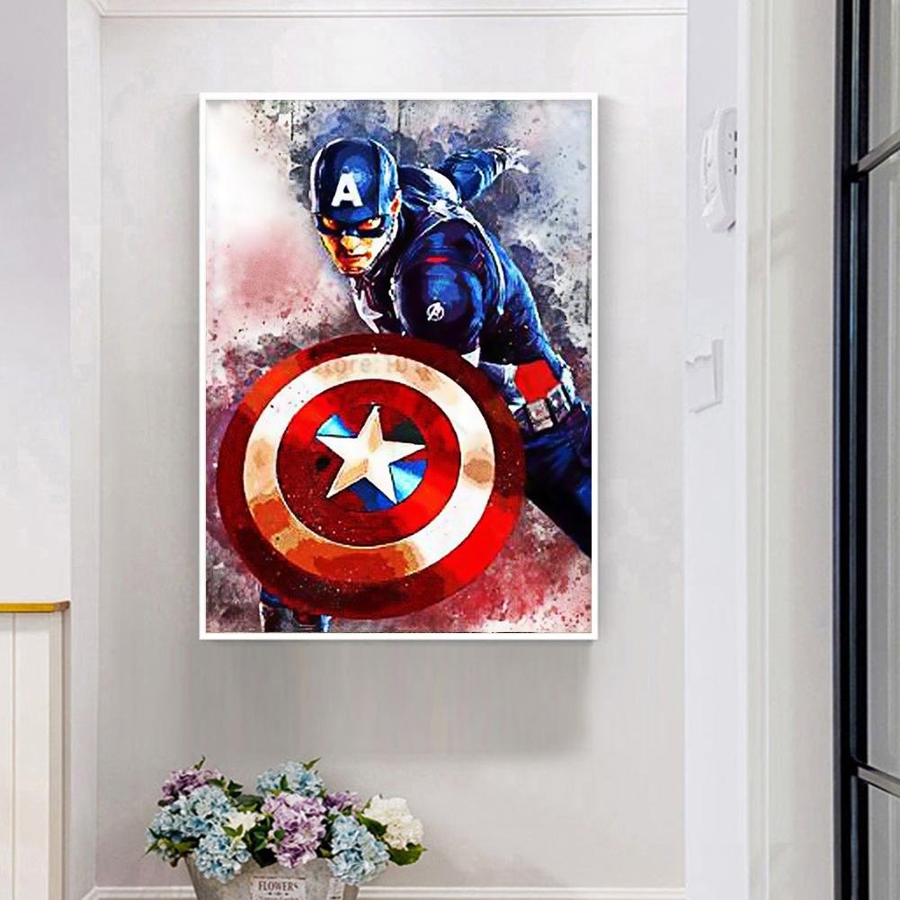 Diamond Painting - Full Round - Captain American