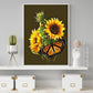 Diamond Painting - Full Round - Sunflower Butterfly A