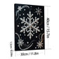 DIY Pearl Painting With Frame - Handmade Self-Adhesive Pearls - Snowflake (30*40cm) C