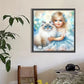 Diamond Painting - Full Round / Square - Cat and Girl Q