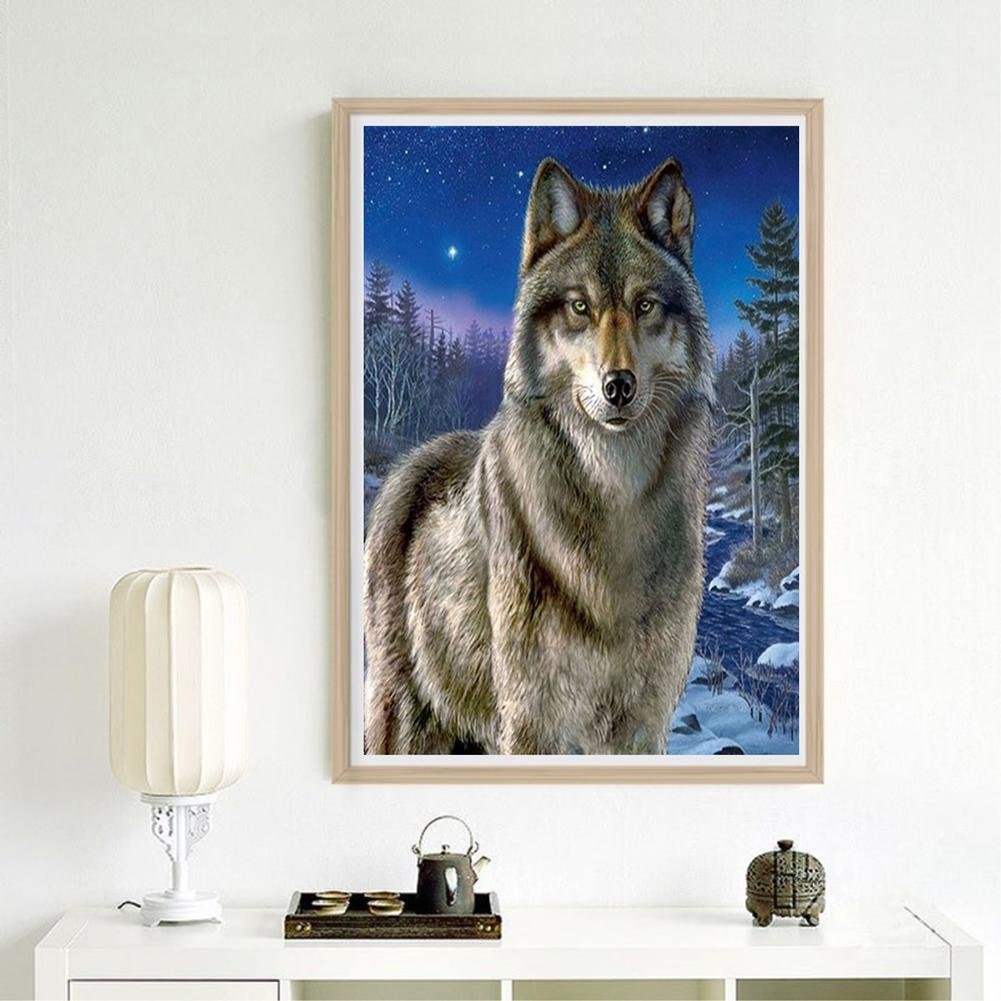 Diamond Painting - Full Round - Wolf 1