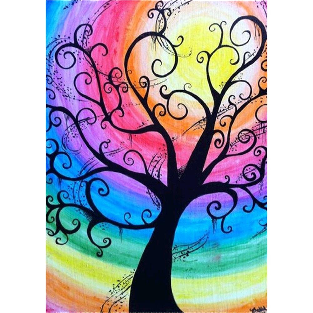 5D Diamond Painting Kit Full Round Beads Art Fantasy Tree